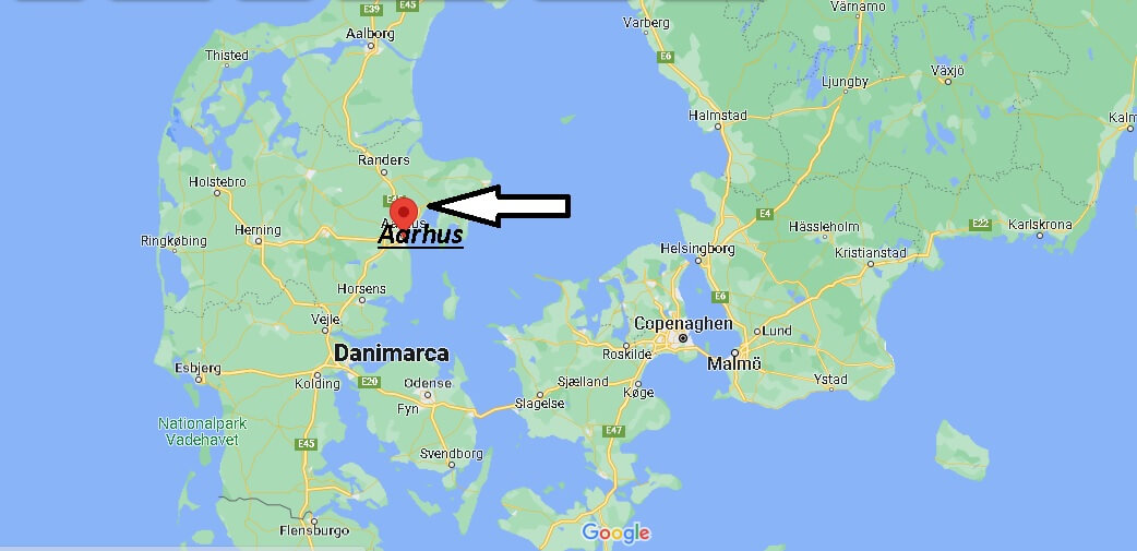 Dove si trova Aarhus Danimarca? Mappa Aarhus