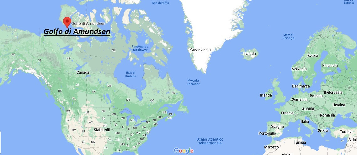 Dove si trova Golfo di Amundsen