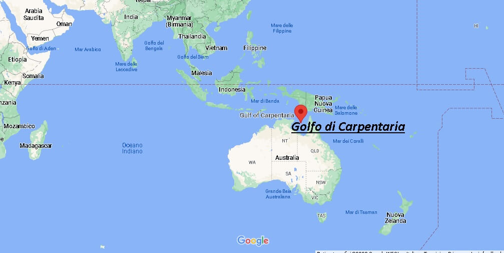 Dove si trova Golfo di Carpentaria