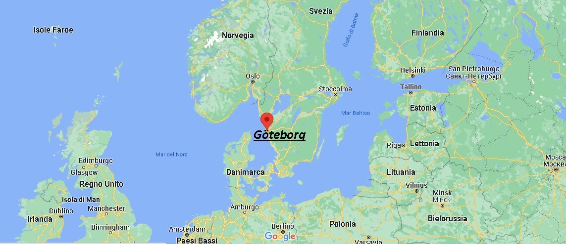 Dove si trova Göteborg Svezia