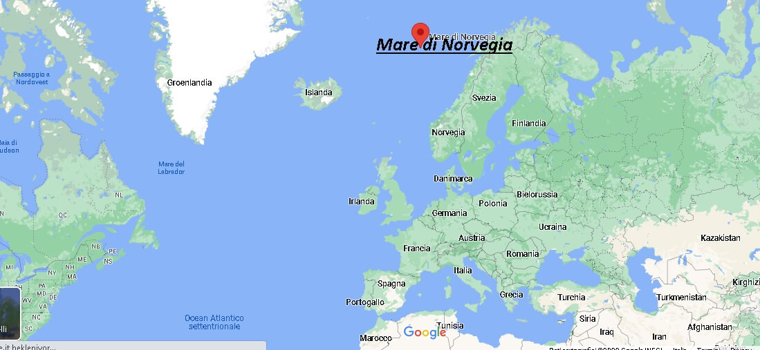 Dove si trova Il mare di Norvegia