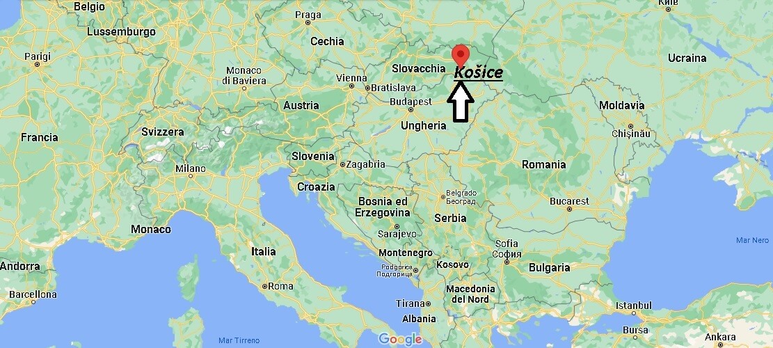 Dove si trova Košice Slovacchia