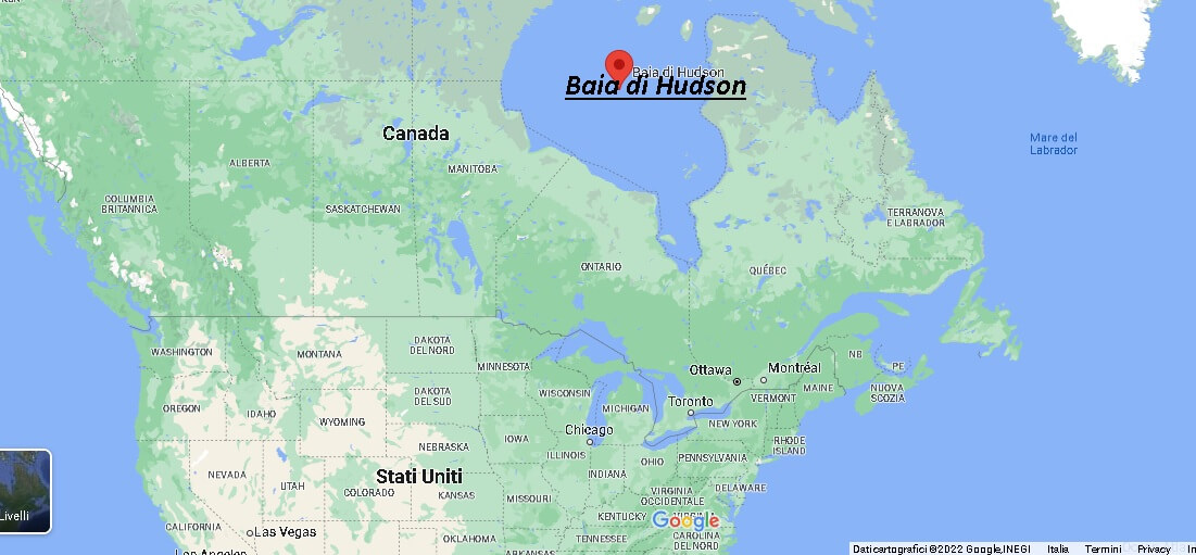 Dove si trova La baia di Hudson