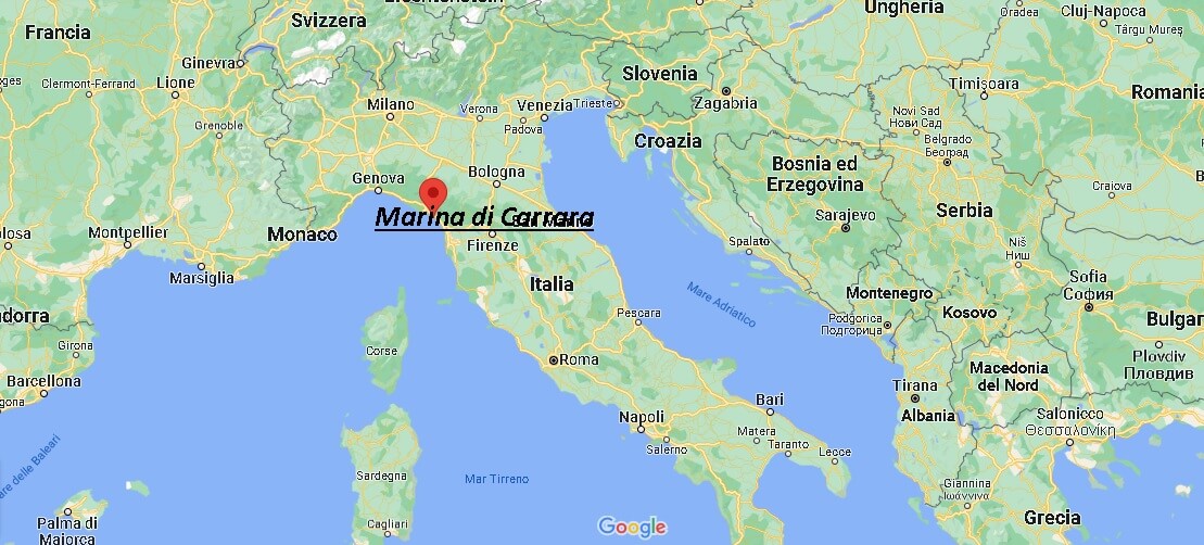 Dove si trova Marina di Carrara Italia