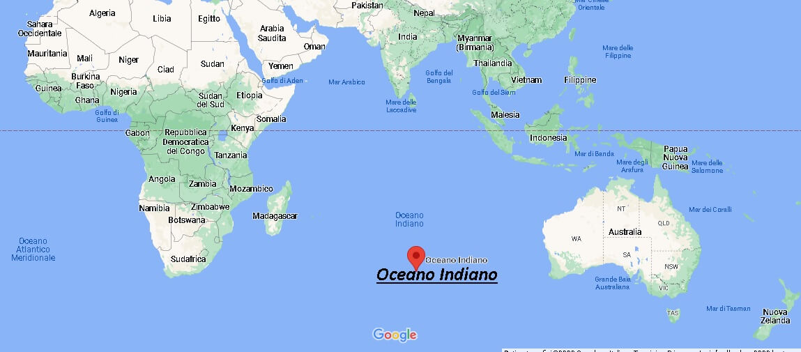 Dove si trova Oceano Indiano