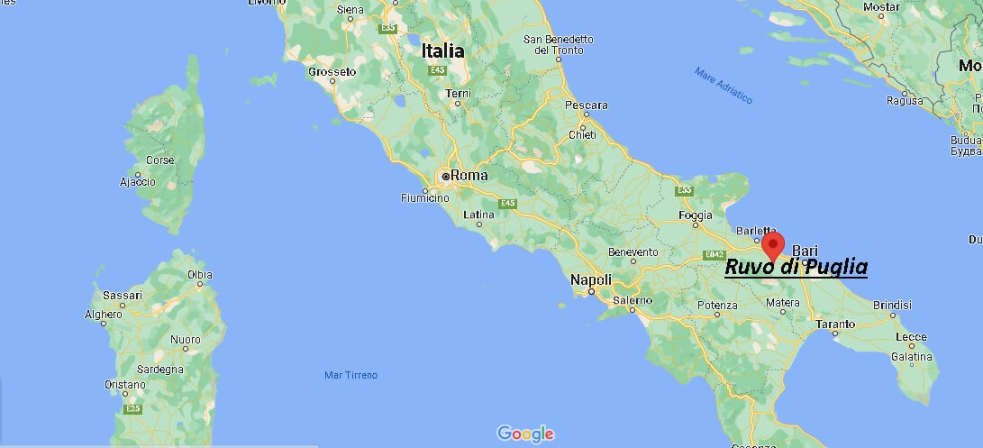 Dove si trova Ruvo di Puglia Italia