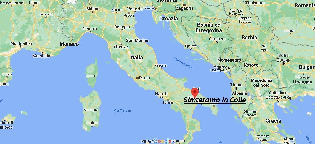 Dove si trova Santeramo in Colle Italia