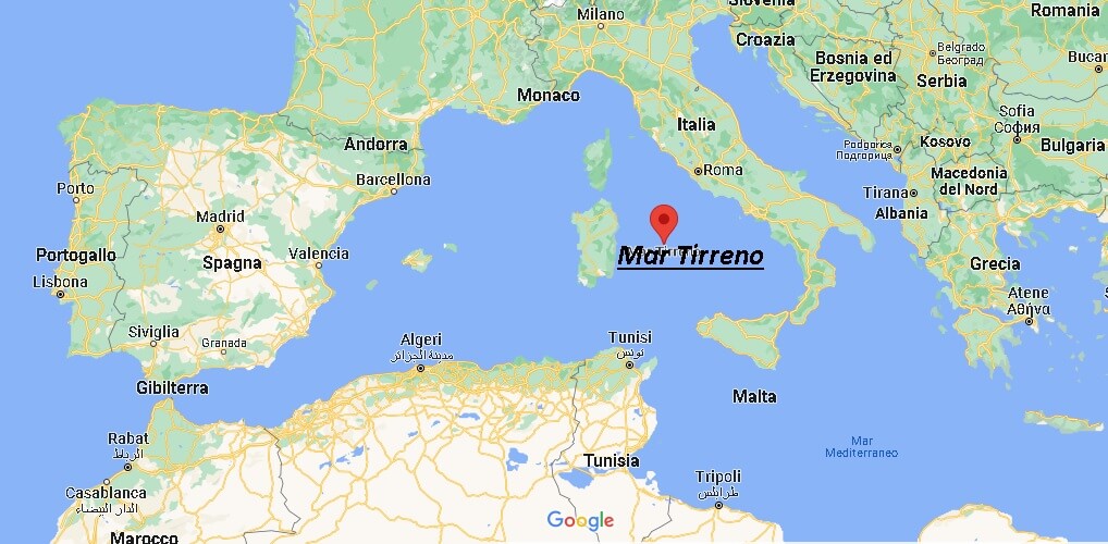 Dove si trova il Mar Tirreno