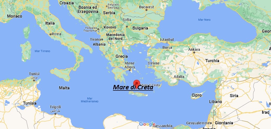 Dove si trova il Mare di Creta