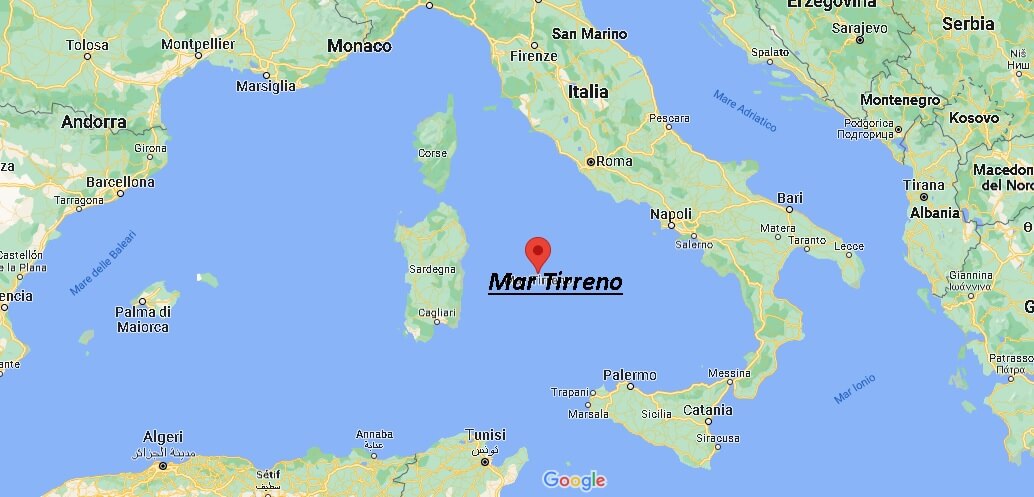 In che regione si trova il Mar Tirreno