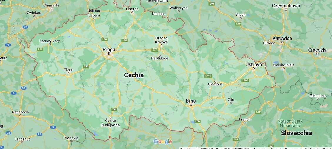 Mappa Cechia