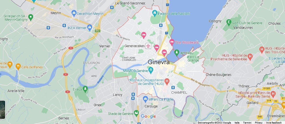 Mappa Ginevra