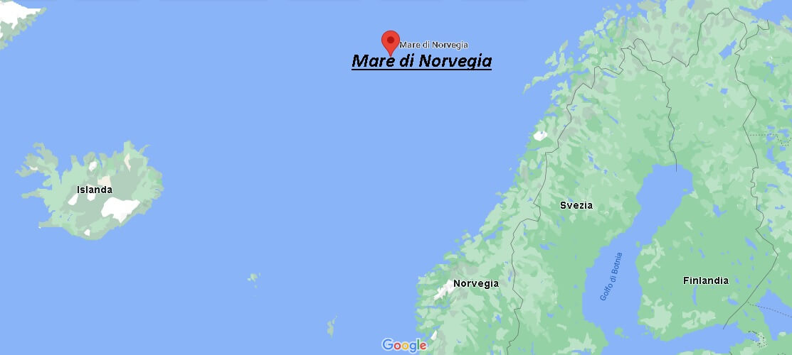 Mappa Il Mare di Norvegia