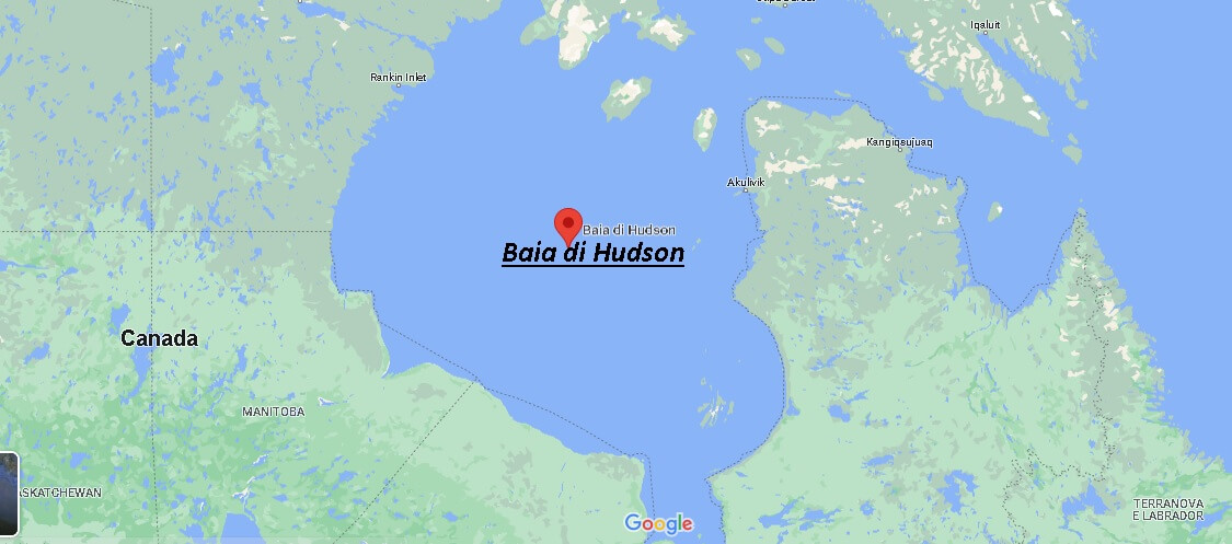 Mappa La Baia di Hudson