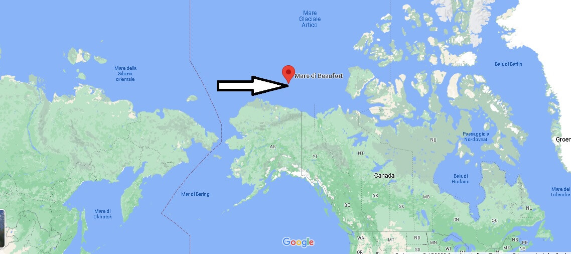 Mappa Mare di Beaufort