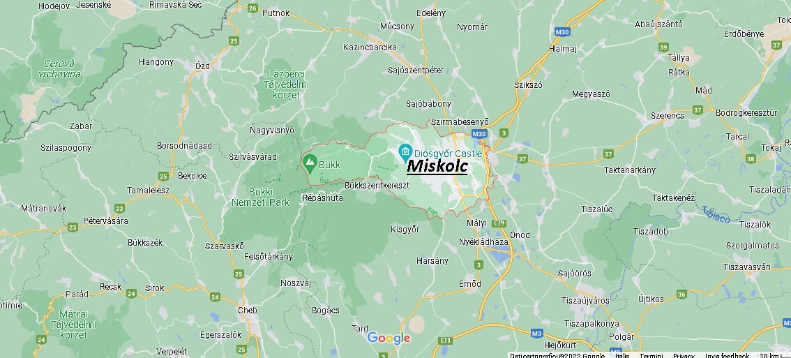 Mappa Miskolc