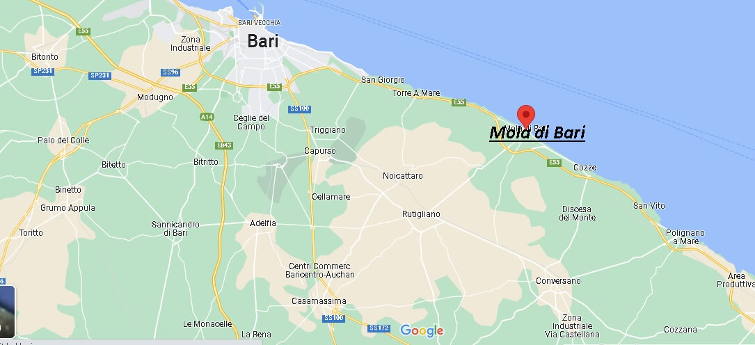 Mappa Mola di Bari