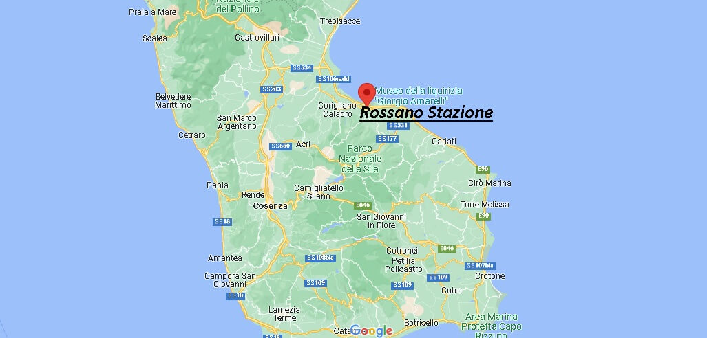 Mappa Rossano Stazione