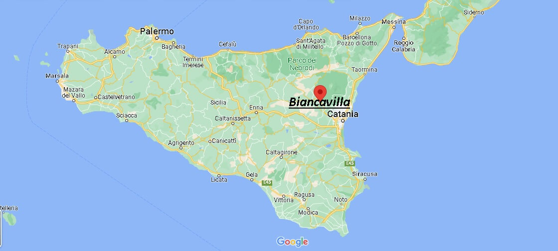 Dove si trova Biancavilla Italia