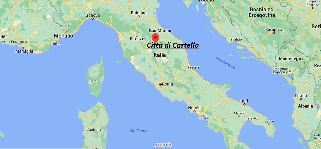 Dove si trova Città di Castello Italia
