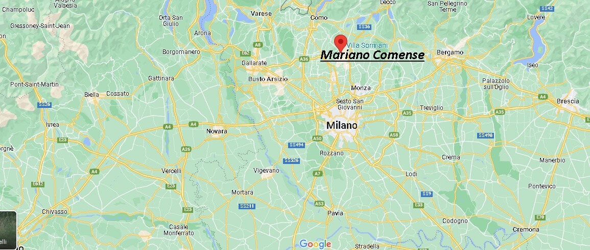 Dove si trova Mariano Comense Italia