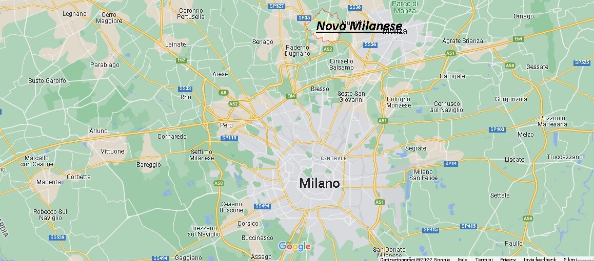 Dove si trova Nova Milanese Italia