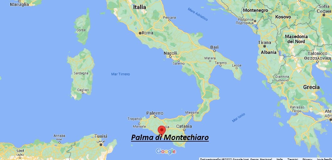 Dove si trova Palma di Montechiaro Italia