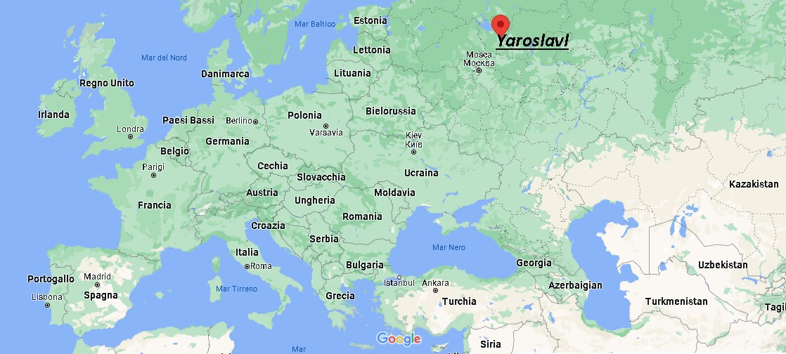 Dove si trova Yaroslavl Russia? Mappa Yaroslavl