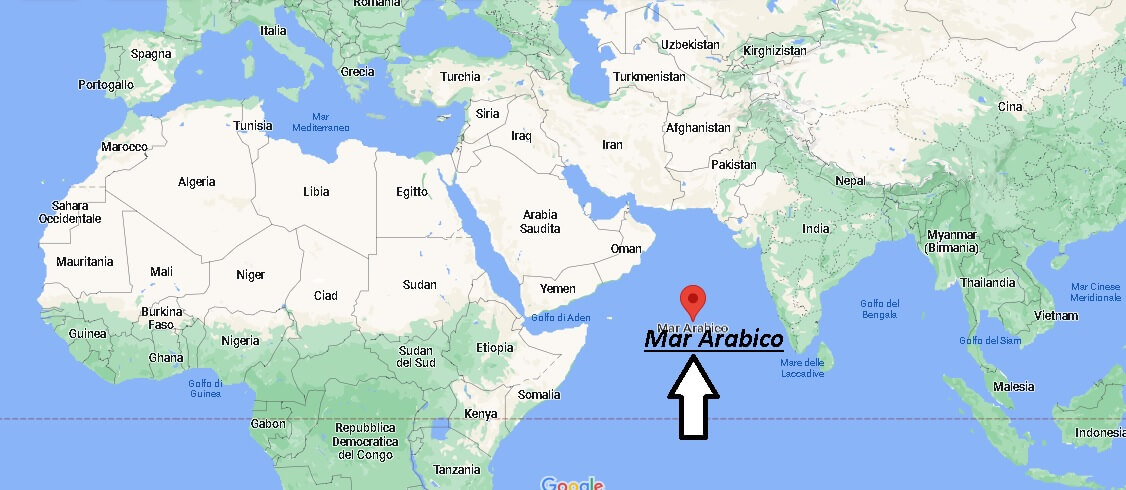Dove si trova il Mar Arabico