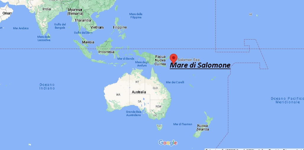 Dove si trova il Mare di Salomone