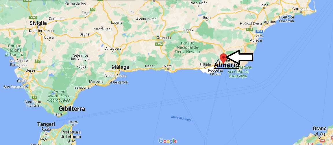 In quale parte della Spagna si trova Almería