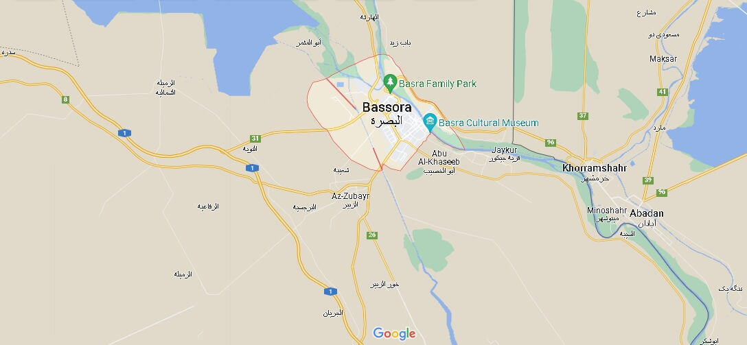 Mappa Bassora