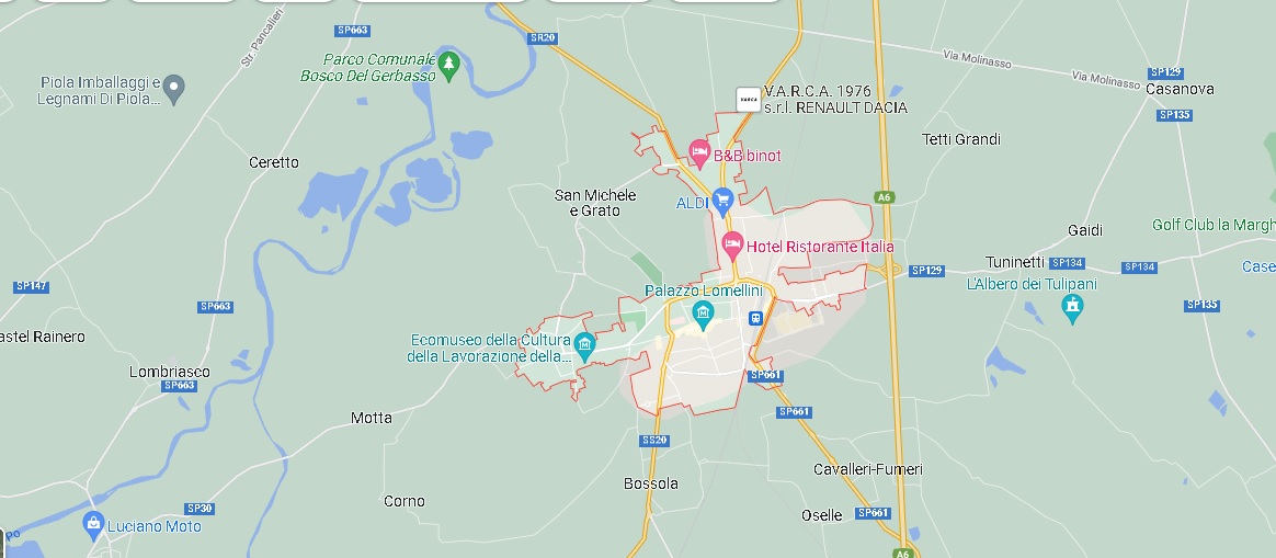 Mappa Carmagnola