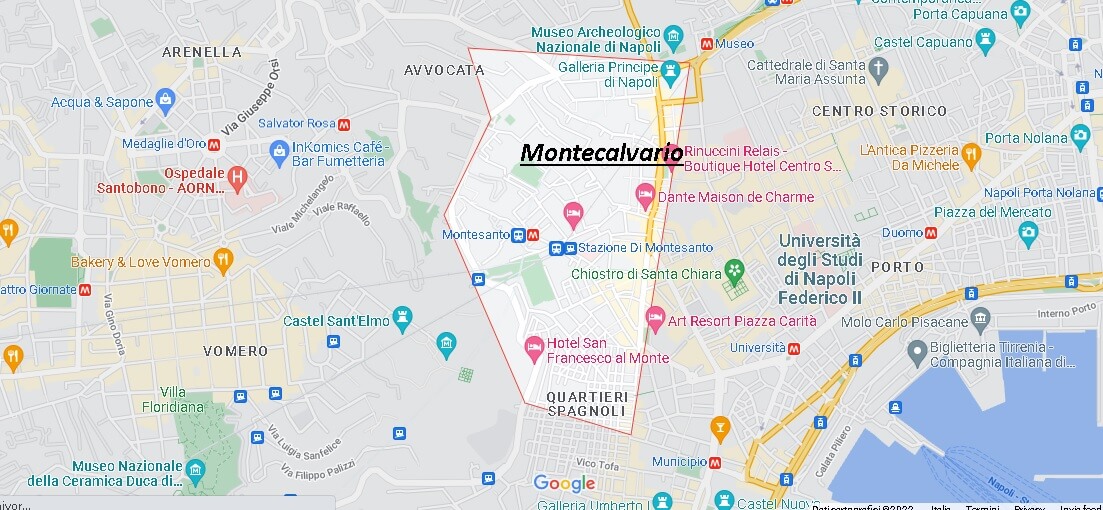 Mappa Montecalvario