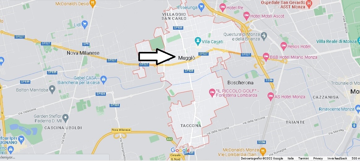 Mappa Muggiò