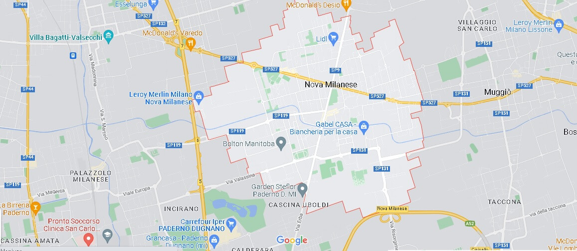 Mappa Nova Milanese