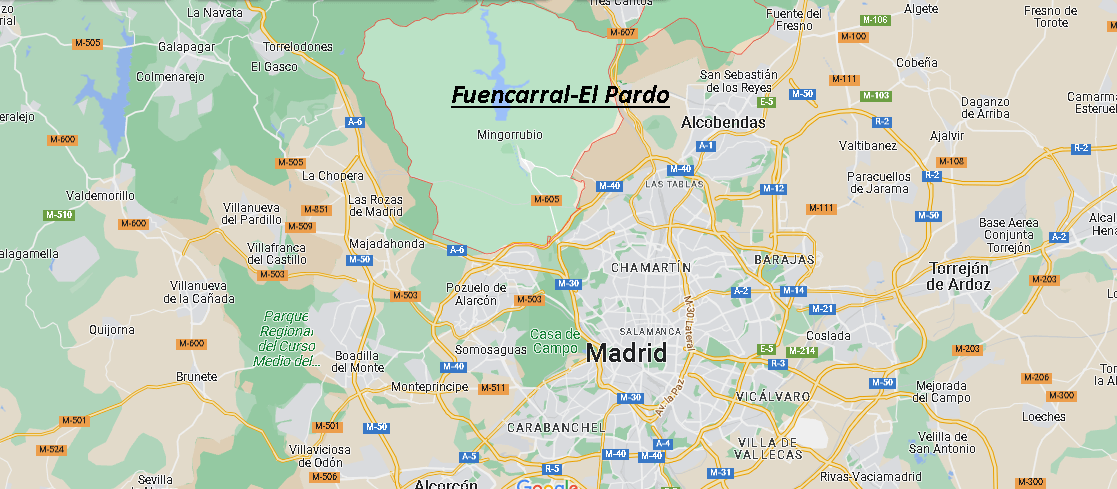 Dove si trova Fuencarral-El Pardo Spagna