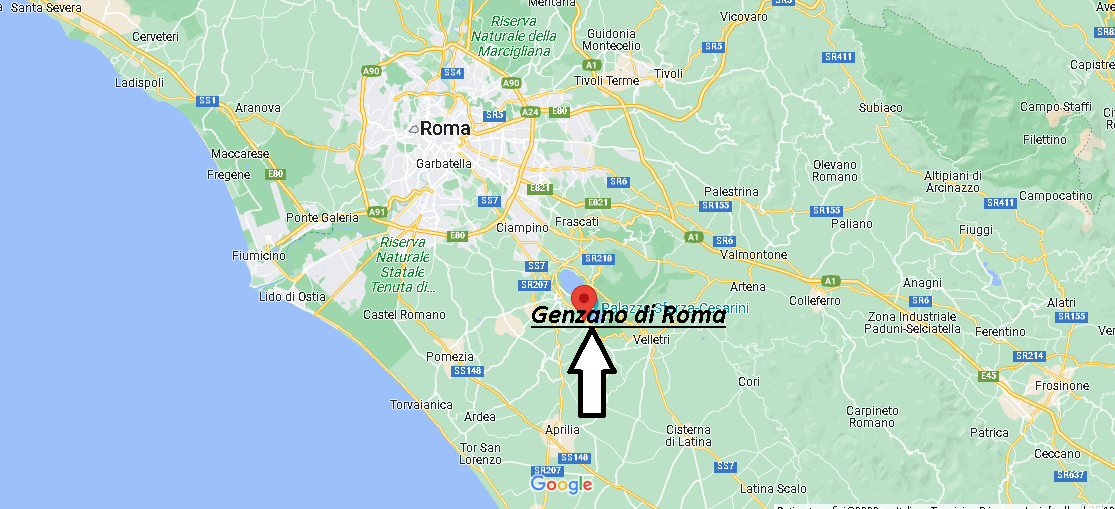 Dove si trova Genzano di Roma Italia