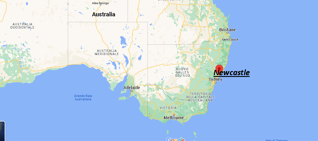 Dove si trova Newcastle Australia