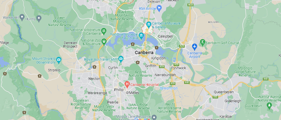 In che regione si trova Canberra