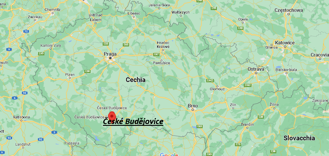 Dove si trova České Budějovice Cechia