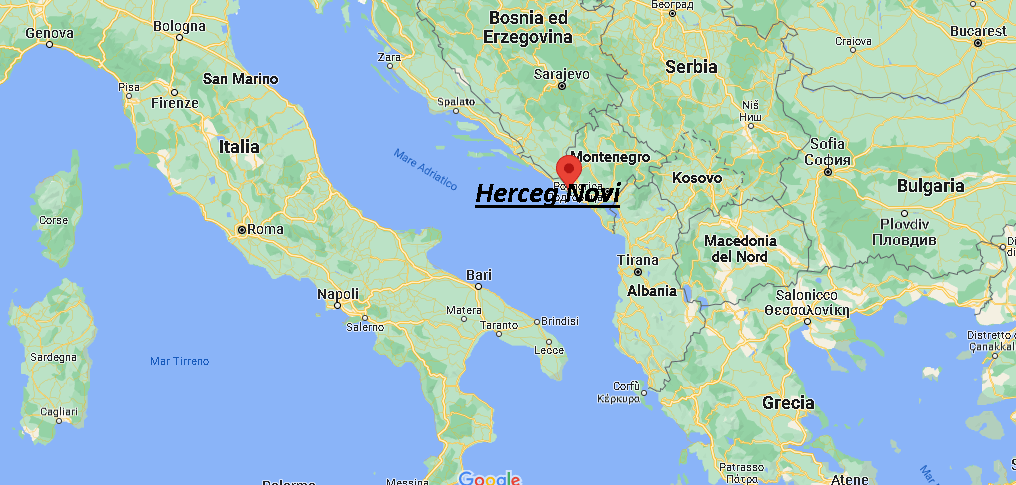 Dove si trova Herceg Novi Montenegro