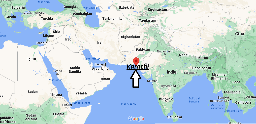 Dove si trova Karachi Pakistan