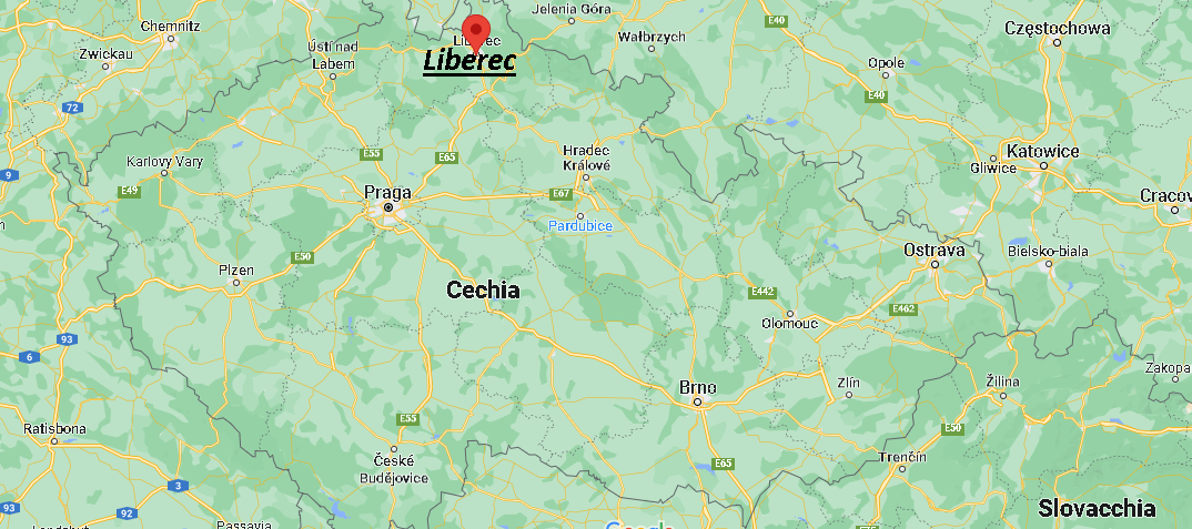 Dove si trova Liberec Cechia