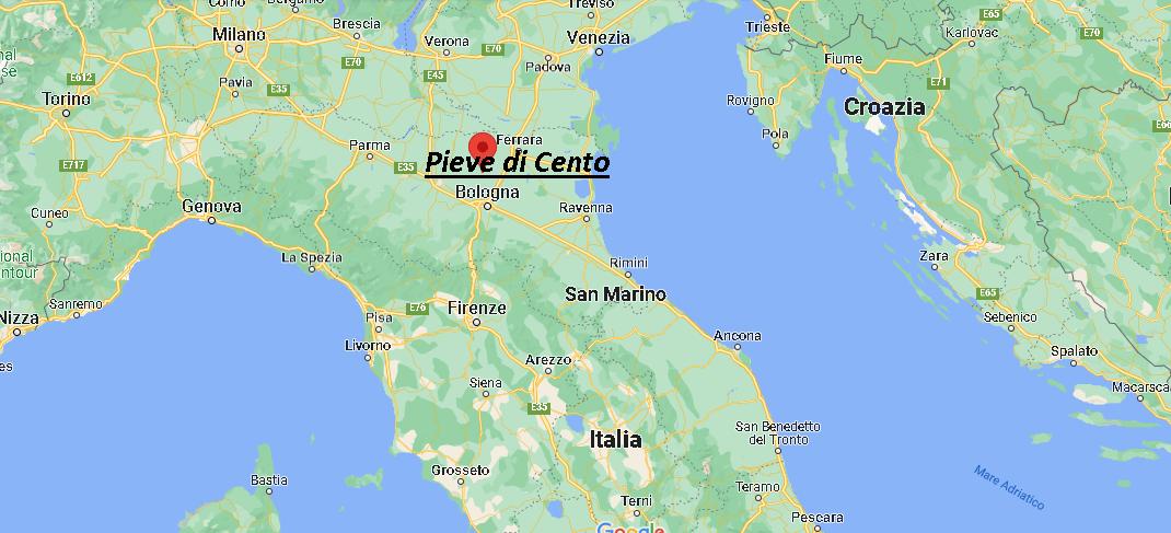 Dove si trova Pieve di Cento Italia