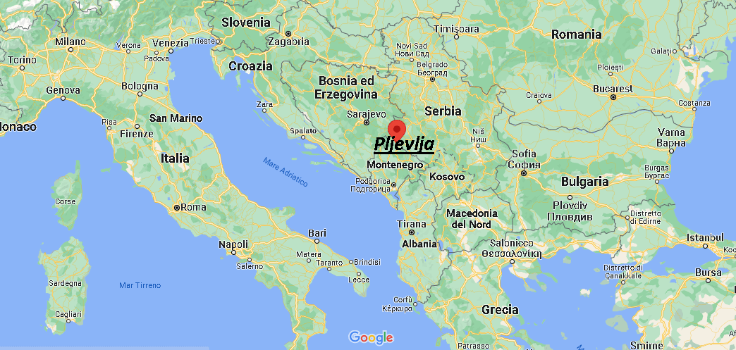 Dove si trova Pljevlja Montenegro