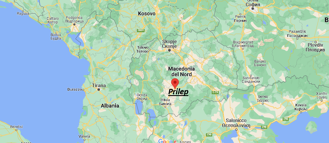 Dove si trova Prilep Macedonia
