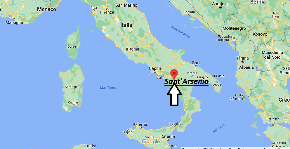 Dove si trova Sant'Arsenio Italia