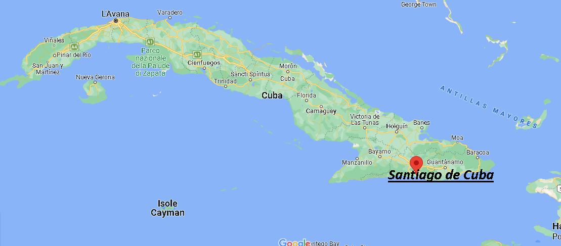 Dove si trova Santiago de Cuba