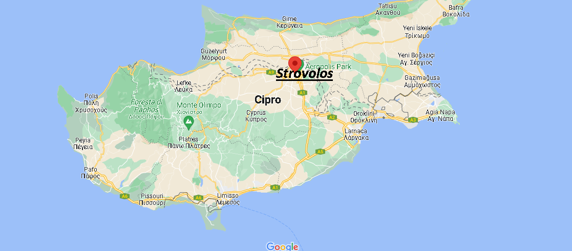 Dove si trova Strovolos Cipro